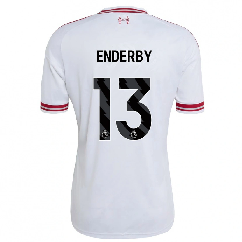 Danxen Kinder Mia Enderby #13 Rot Weiß Auswärtstrikot Trikot 2026/27 T-Shirt Österreich