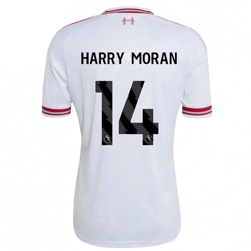 Danxen Kinder Harry Moran #14 Rot Weiß Auswärtstrikot Trikot 2026/27 T-Shirt Österreich