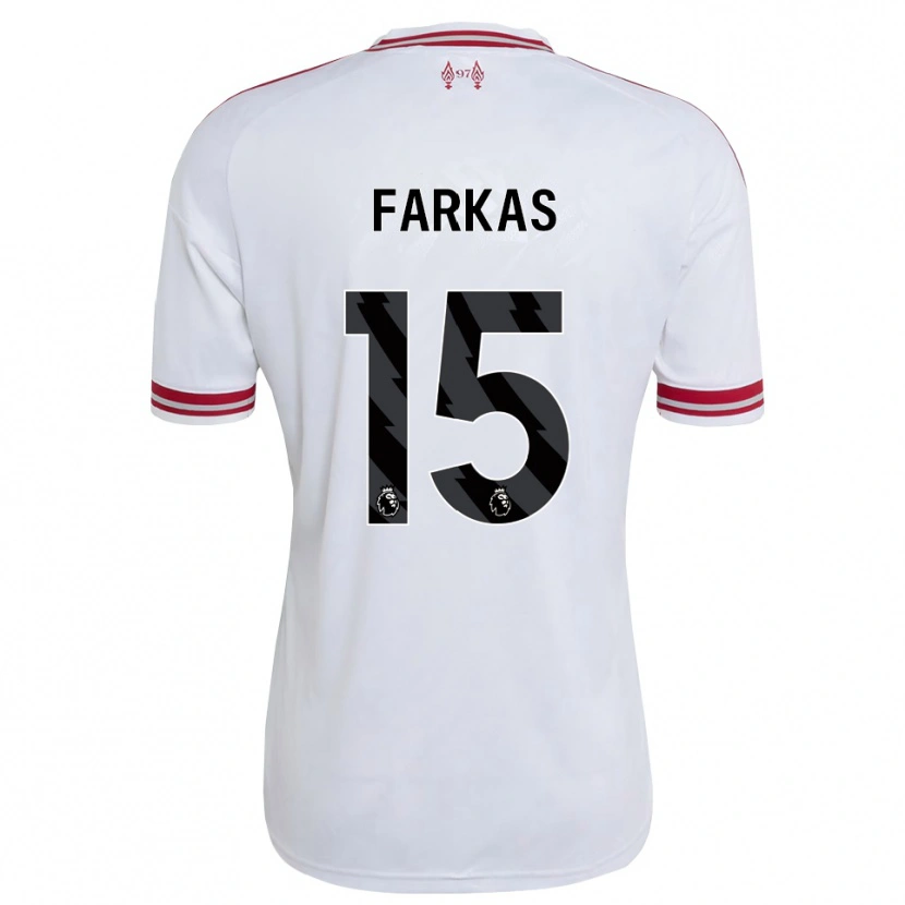 Danxen Kinder Erik Farkas #15 Rot Weiß Auswärtstrikot Trikot 2026/27 T-Shirt Österreich