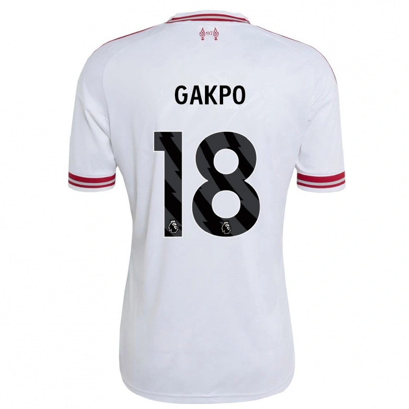 Danxen Kinder Cody Gakpo #18 Rot Weiß Auswärtstrikot Trikot 2026/27 T-Shirt Österreich