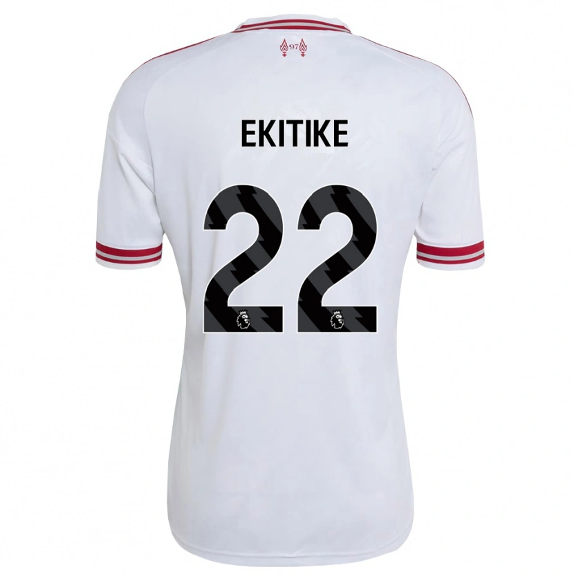 Danxen Kinder Hugo Ekitiké #22 Rot Weiß Auswärtstrikot Trikot 2026/27 T-Shirt Österreich