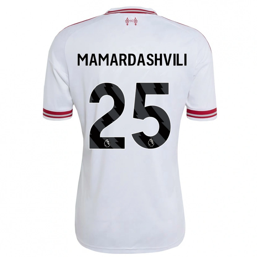 Danxen Kinder Giorgi Mamardashvili #25 Rot Weiß Auswärtstrikot Trikot 2026/27 T-Shirt Österreich