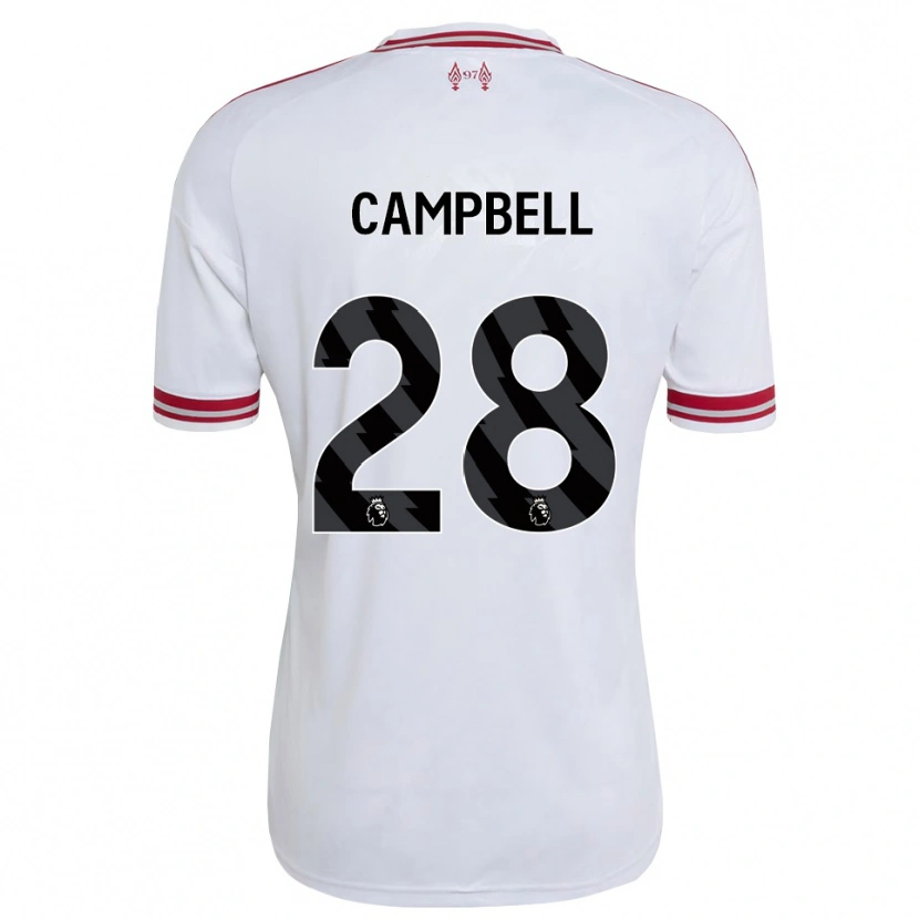 Danxen Kinder Megan Campbell #28 Rot Weiß Auswärtstrikot Trikot 2026/27 T-Shirt Österreich