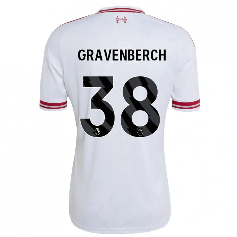 Danxen Kinder Ryan Gravenberch #38 Rot Weiß Auswärtstrikot Trikot 2026/27 T-Shirt Österreich