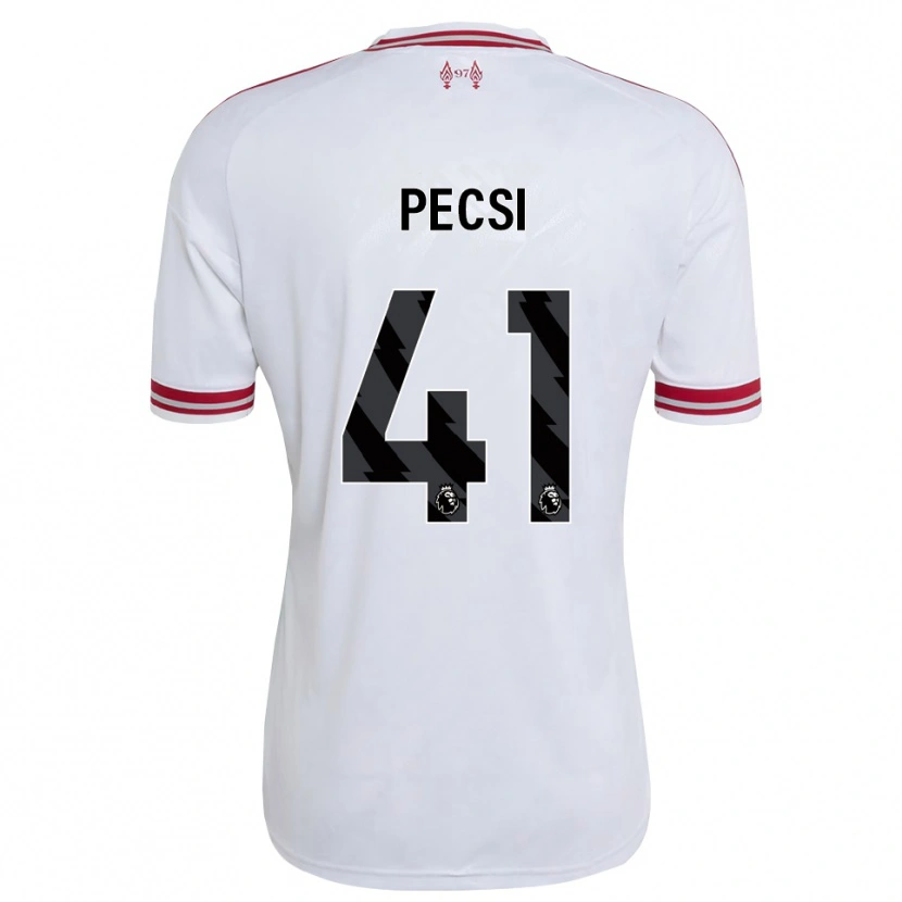 Danxen Kinder Ármin Pécsi #41 Rot Weiß Auswärtstrikot Trikot 2026/27 T-Shirt Österreich