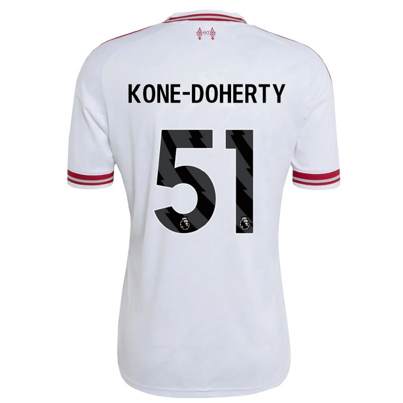 Danxen Kinder Trent Kone-Doherty #51 Rot Weiß Auswärtstrikot Trikot 2026/27 T-Shirt Österreich