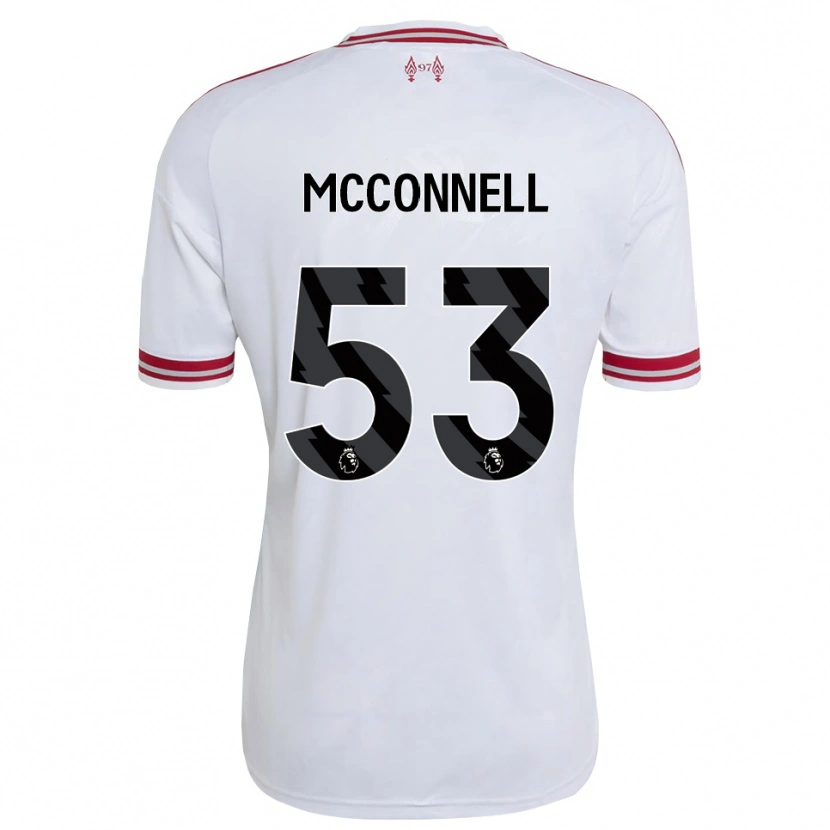 Danxen Kinder James Mcconnell #53 Rot Weiß Auswärtstrikot Trikot 2026/27 T-Shirt Österreich
