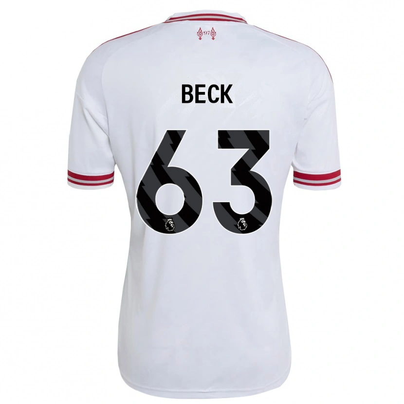 Danxen Kinder Owen Beck #63 Rot Weiß Auswärtstrikot Trikot 2026/27 T-Shirt Österreich