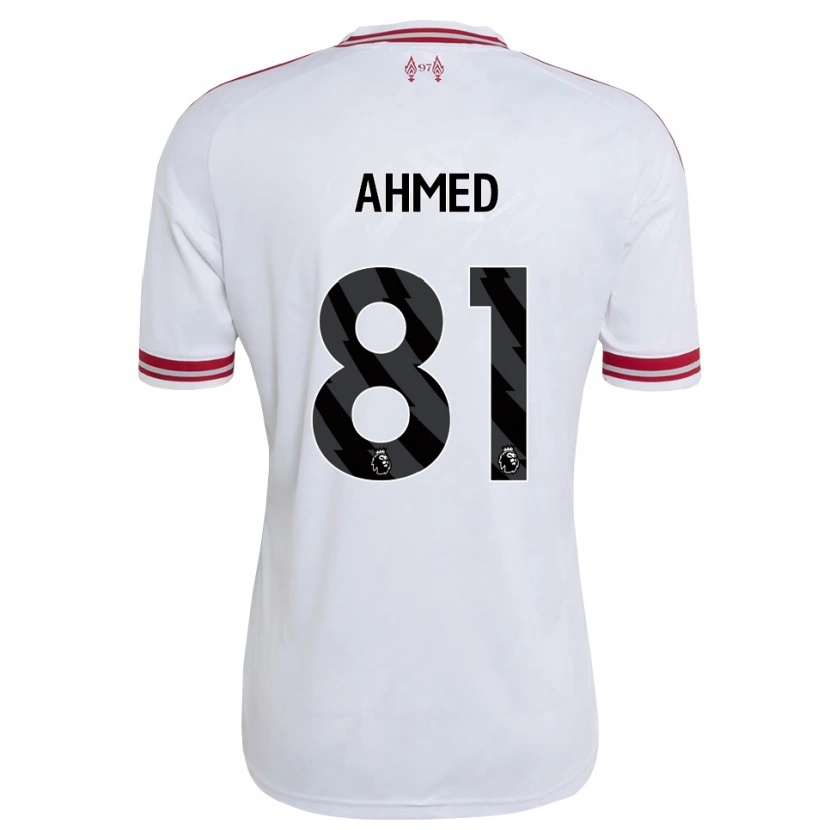 Danxen Kinder Karim Ahmed #81 Rot Weiß Auswärtstrikot Trikot 2026/27 T-Shirt Österreich