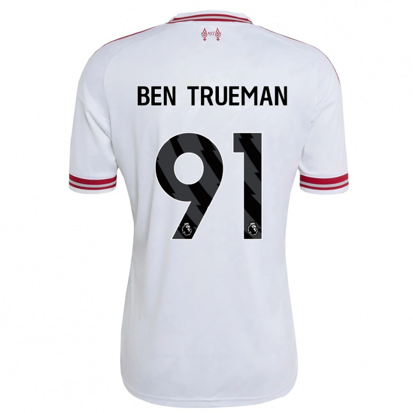 Danxen Kinder Ben Trueman #91 Rot Weiß Auswärtstrikot Trikot 2026/27 T-Shirt Österreich