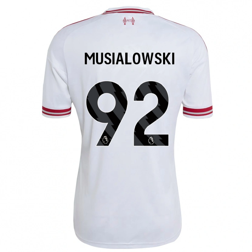 Danxen Kinder Mateusz Musialowski #92 Rot Weiß Auswärtstrikot Trikot 2026/27 T-Shirt Österreich