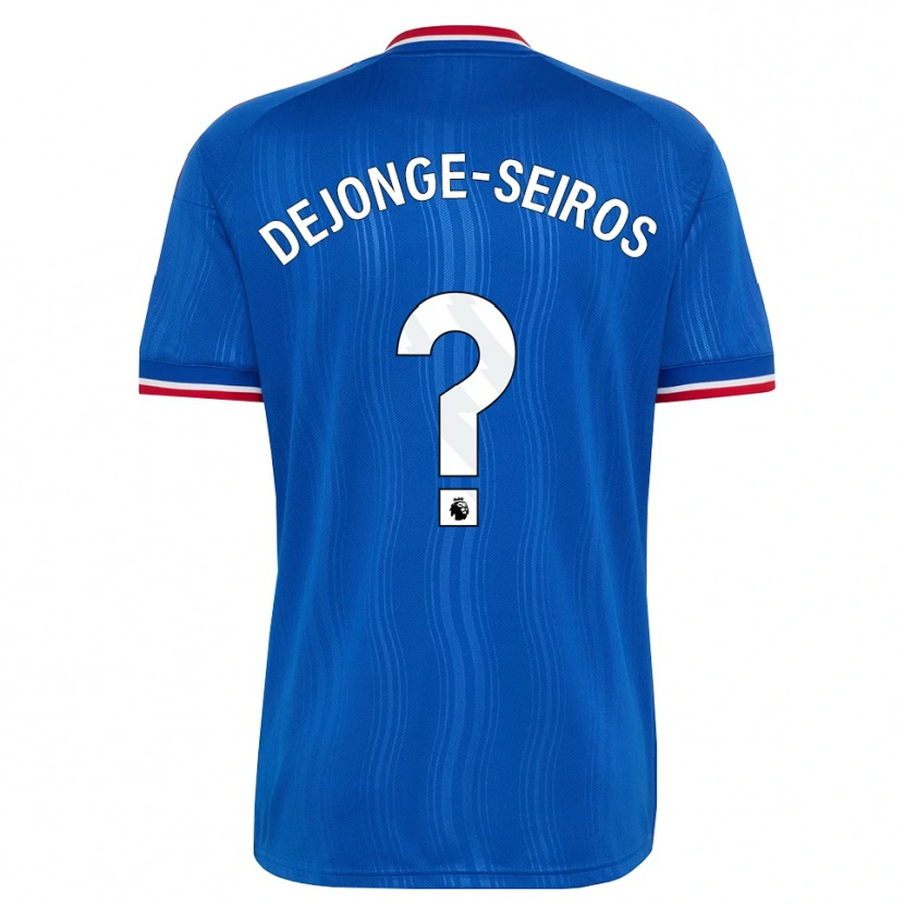 Danxen Kinder Edson Dejonge-Seiros #0 Blau Weiß Rot Auswärtstrikot Trikot 2026/27 T-Shirt Österreich
