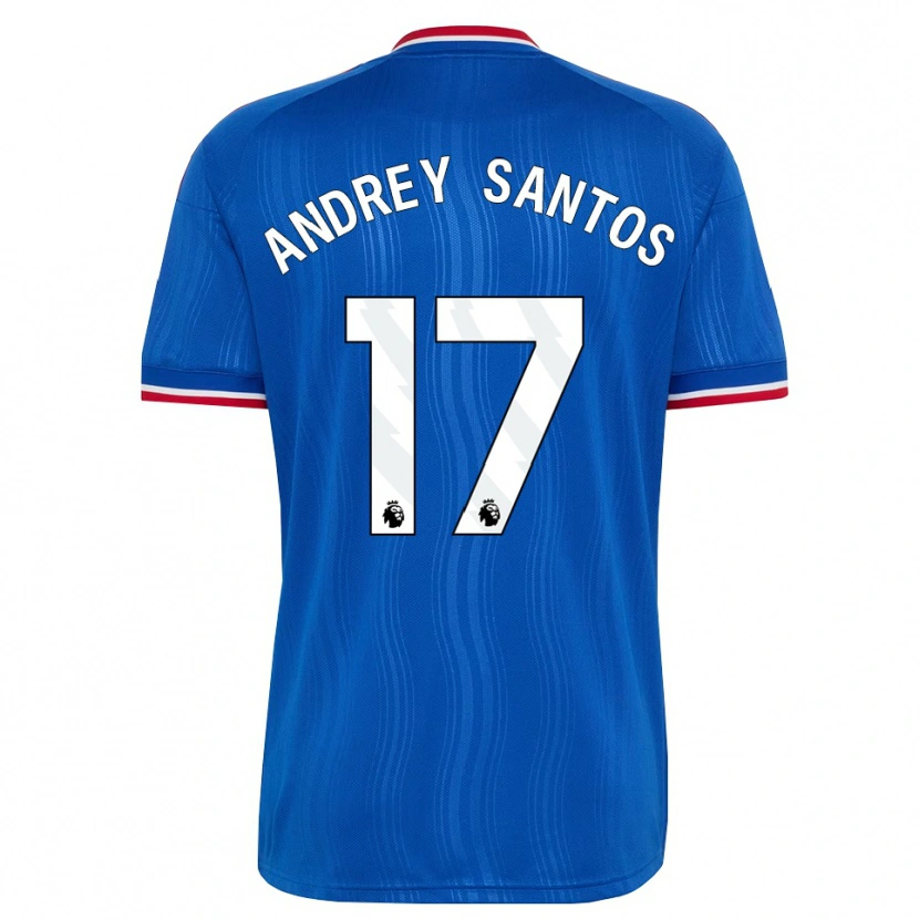 Danxen Kinder Andrey Santos #17 Blau Weiß Rot Auswärtstrikot Trikot 2026/27 T-Shirt Österreich