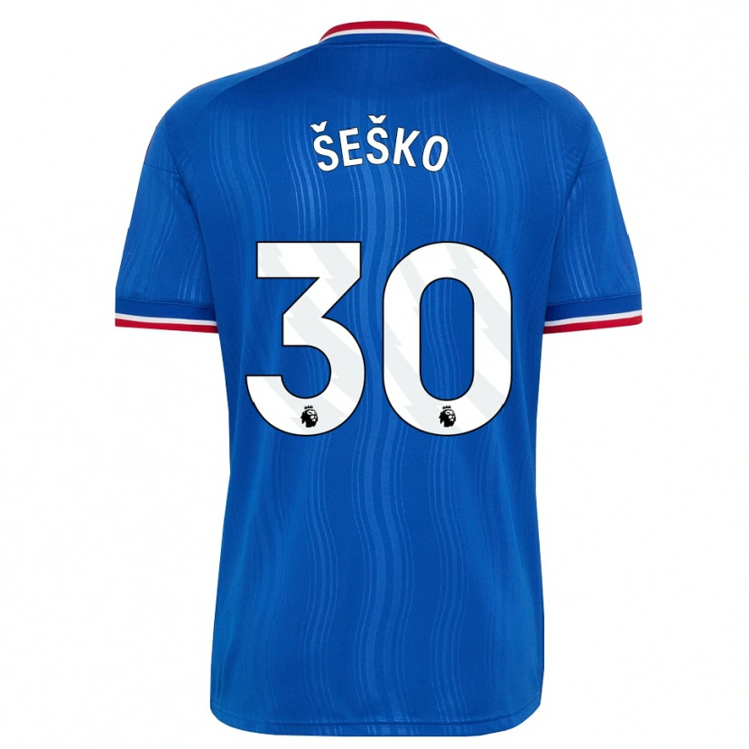 Danxen Kinder Benjamin Sesko #30 Blau Weiß Rot Auswärtstrikot Trikot 2026/27 T-Shirt Österreich
