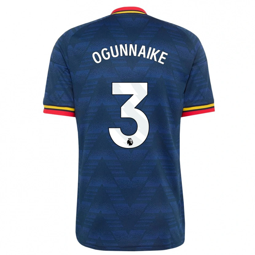 Danxen Kinder Josh Ogunnaike #3 Mitternachtsblau Gelb Rot Auswärtstrikot Trikot 2026/27 T-Shirt Österreich