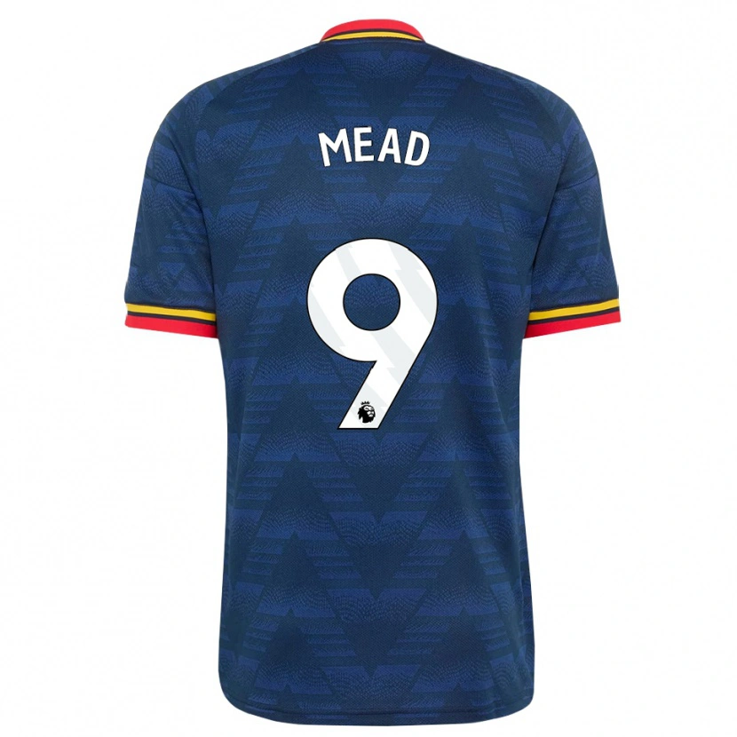 Danxen Kinder Beth Mead #9 Mitternachtsblau Gelb Rot Auswärtstrikot Trikot 2026/27 T-Shirt Österreich