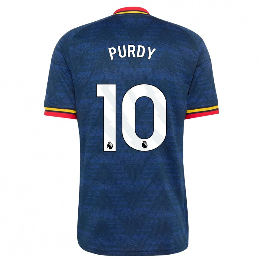 Danxen Kinder Charlie Purdy #10 Mitternachtsblau Gelb Rot Auswärtstrikot Trikot 2026/27 T-Shirt Österreich