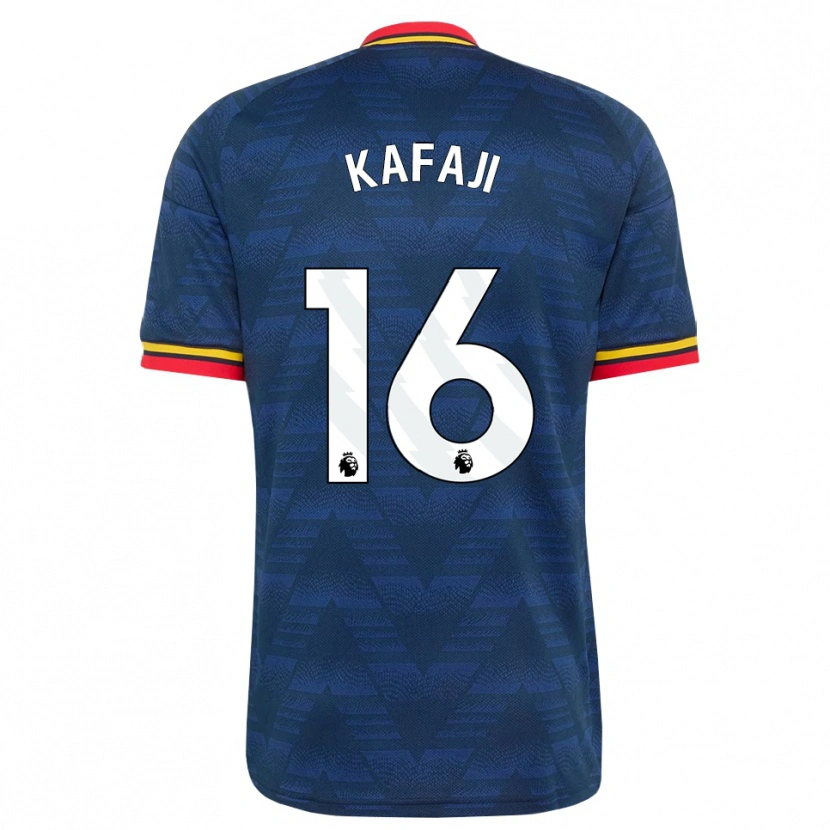 Danxen Kinder Rosa Kafaji #16 Mitternachtsblau Gelb Rot Auswärtstrikot Trikot 2026/27 T-Shirt Österreich