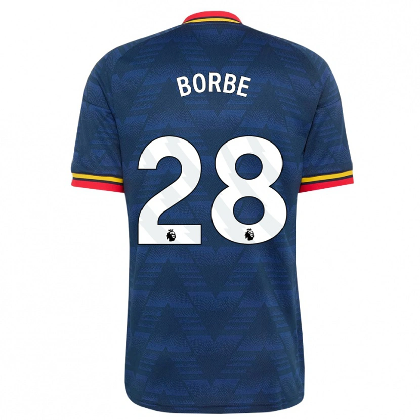 Danxen Kinder Anneke Borbe #28 Mitternachtsblau Gelb Rot Auswärtstrikot Trikot 2026/27 T-Shirt Österreich