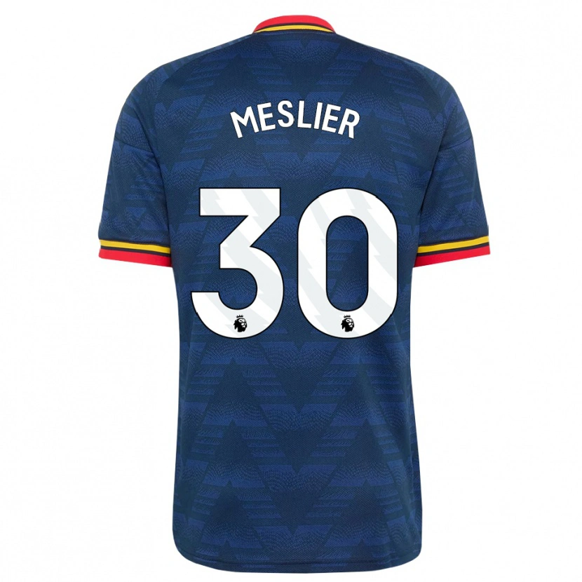 Danxen Kinder Illan Meslier #30 Mitternachtsblau Gelb Rot Auswärtstrikot Trikot 2026/27 T-Shirt Österreich