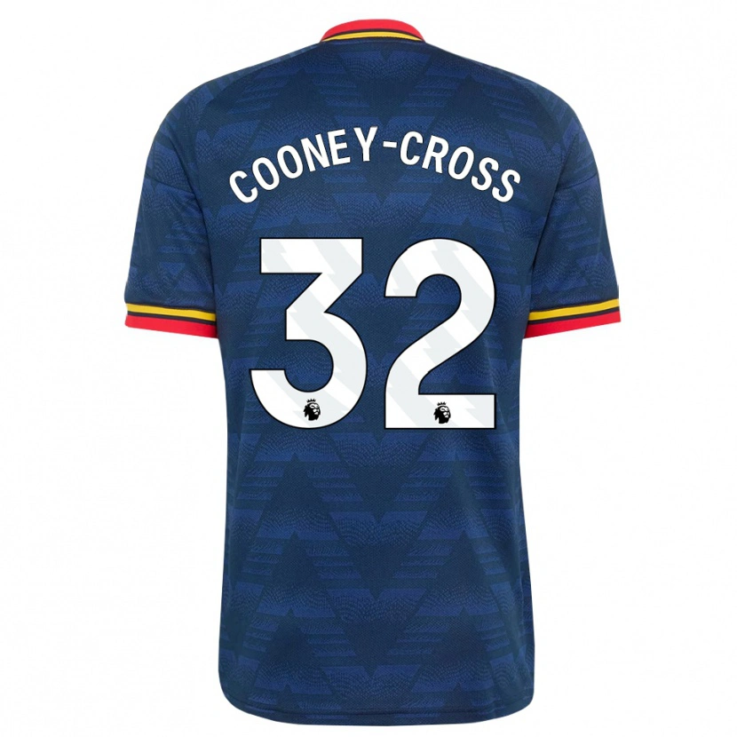 Danxen Kinder Kyra Cooney-Cross #32 Mitternachtsblau Gelb Rot Auswärtstrikot Trikot 2026/27 T-Shirt Österreich