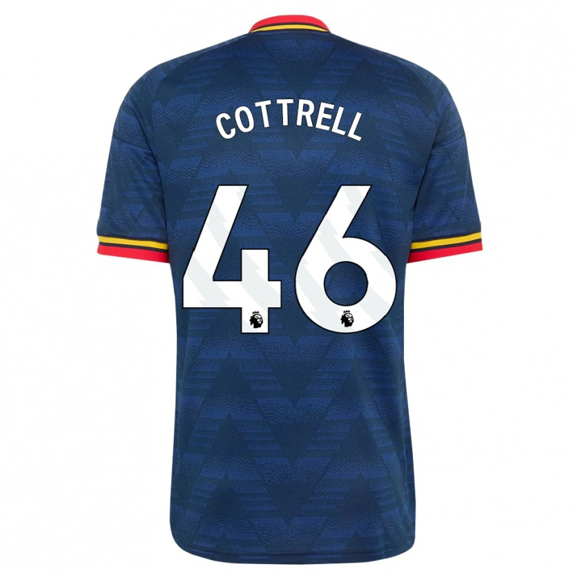 Danxen Kinder Ben Cottrell #46 Mitternachtsblau Gelb Rot Auswärtstrikot Trikot 2026/27 T-Shirt Österreich