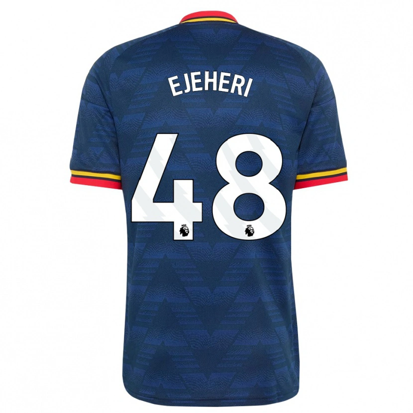 Danxen Kinder Ovie Ejeheri #48 Mitternachtsblau Gelb Rot Auswärtstrikot Trikot 2026/27 T-Shirt Österreich