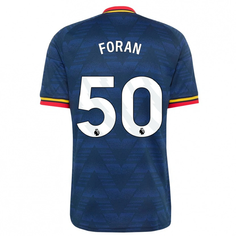 Danxen Kinder Taylor Foran #50 Mitternachtsblau Gelb Rot Auswärtstrikot Trikot 2026/27 T-Shirt Österreich