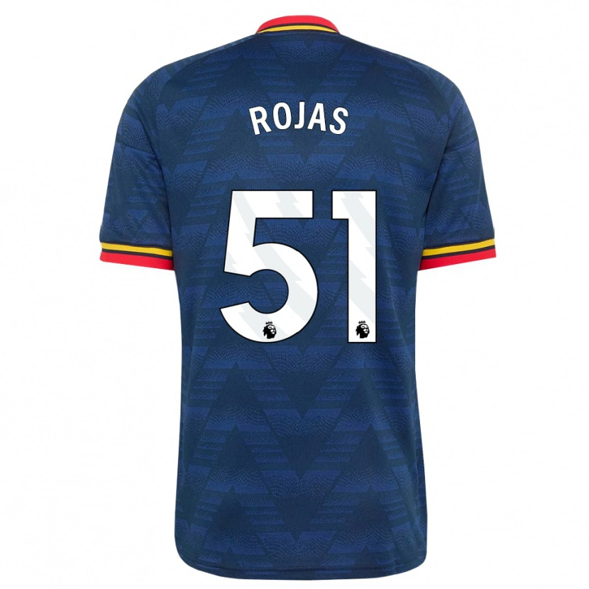 Danxen Kinder Alexei Rojas #51 Mitternachtsblau Gelb Rot Auswärtstrikot Trikot 2026/27 T-Shirt Österreich