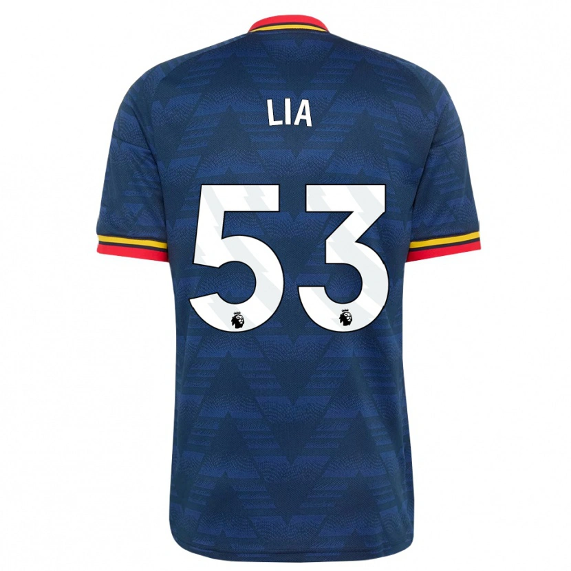 Danxen Kinder Vivienne Lia #53 Mitternachtsblau Gelb Rot Auswärtstrikot Trikot 2026/27 T-Shirt Österreich
