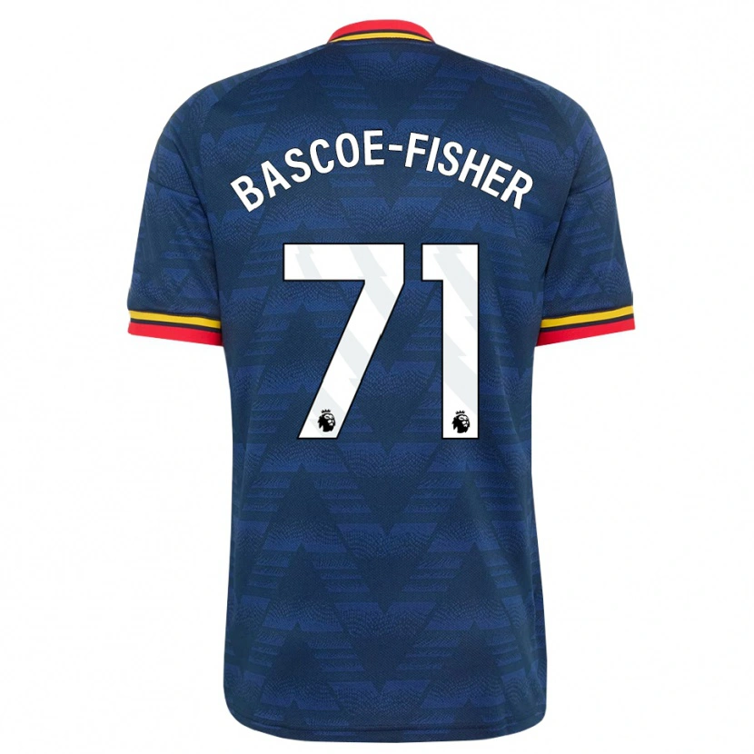 Danxen Kinder Jakai Bascoe-Fisher #71 Mitternachtsblau Gelb Rot Auswärtstrikot Trikot 2026/27 T-Shirt Österreich