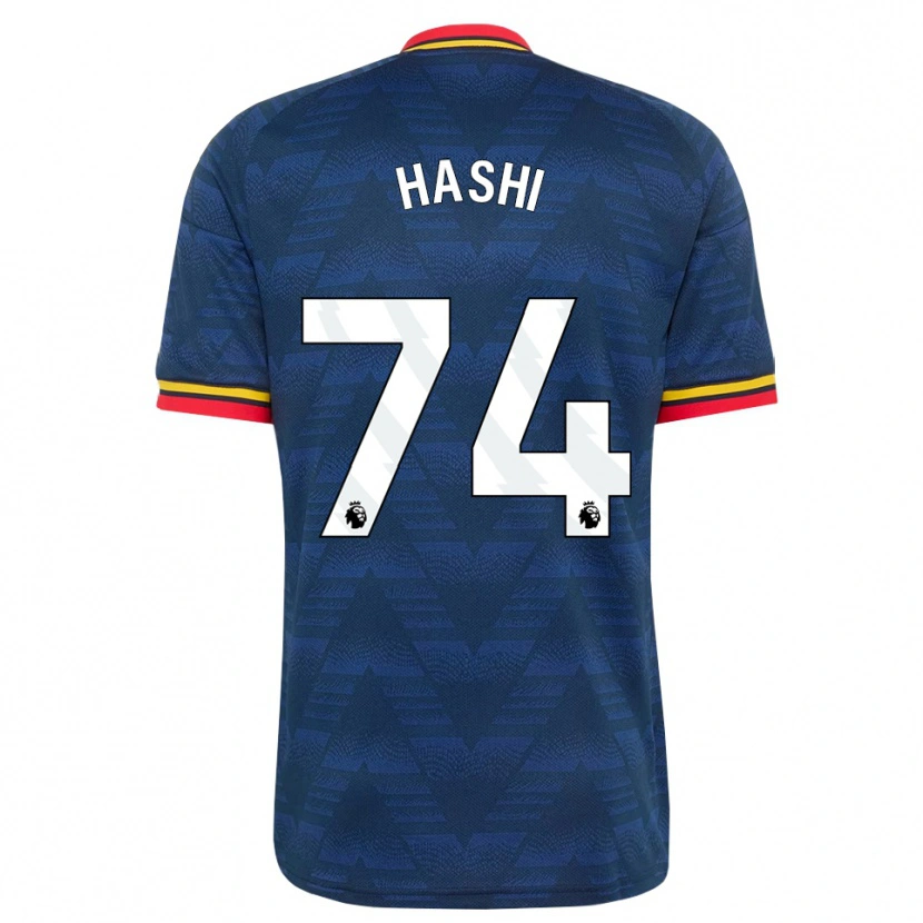 Danxen Kinder Maalik Hashi #74 Mitternachtsblau Gelb Rot Auswärtstrikot Trikot 2026/27 T-Shirt Österreich