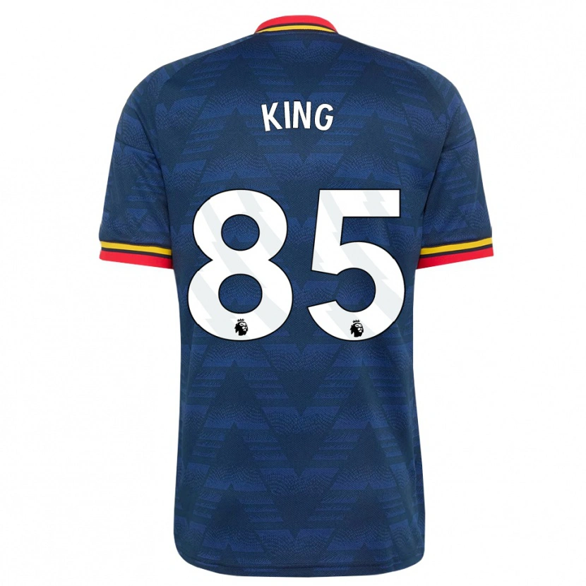 Danxen Kinder Josiah King #85 Mitternachtsblau Gelb Rot Auswärtstrikot Trikot 2026/27 T-Shirt Österreich