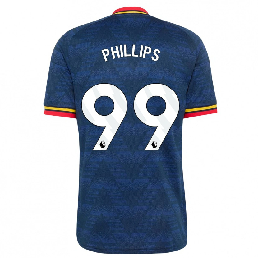 Danxen Kinder Charlie Phillips #99 Mitternachtsblau Gelb Rot Auswärtstrikot Trikot 2026/27 T-Shirt Österreich