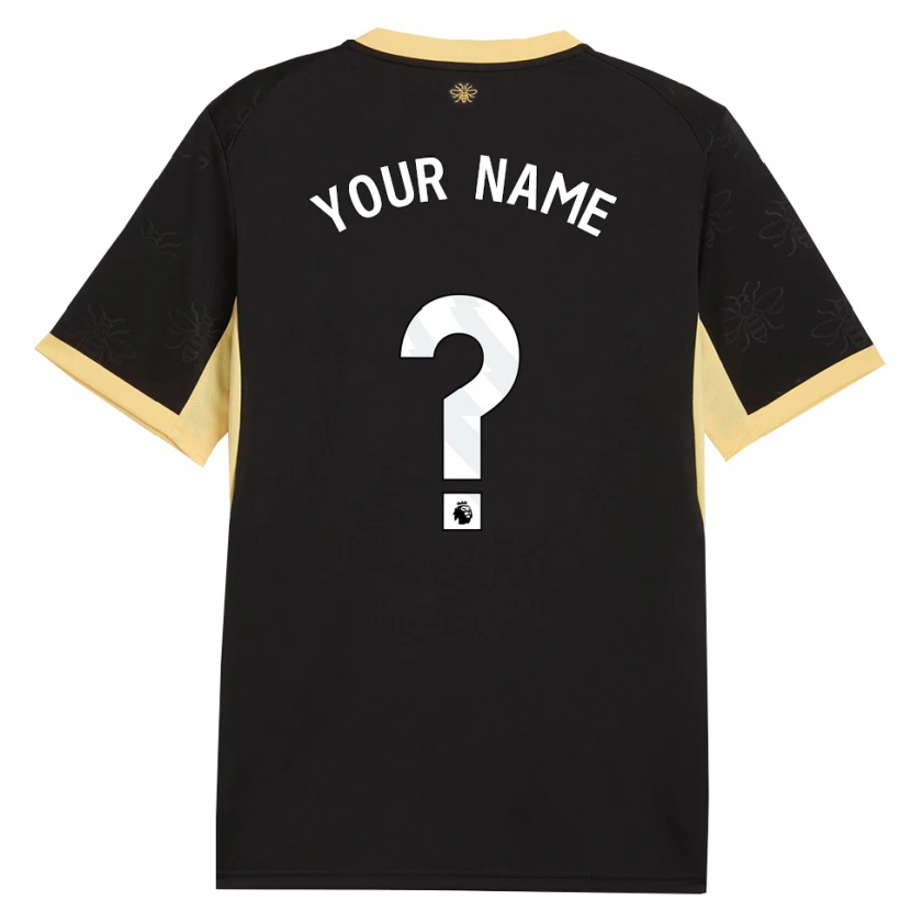 Danxen Kinder Ihren Namen #0 Schwarz Gelb Auswärtstrikot Trikot 2026/27 T-Shirt Österreich