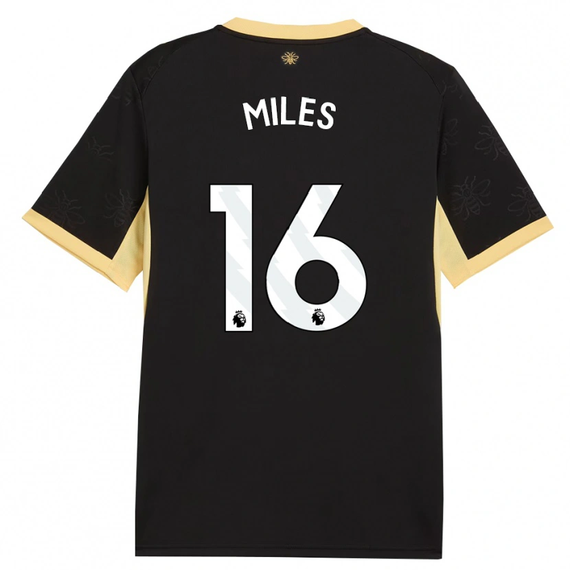 Danxen Kinder Harrison Miles #16 Schwarz Gelb Auswärtstrikot Trikot 2026/27 T-Shirt Österreich
