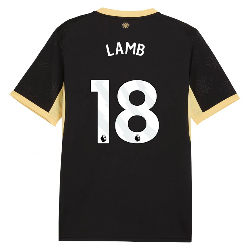 Danxen Kinder Teddie Lamb #18 Schwarz Gelb Auswärtstrikot Trikot 2026/27 T-Shirt Österreich