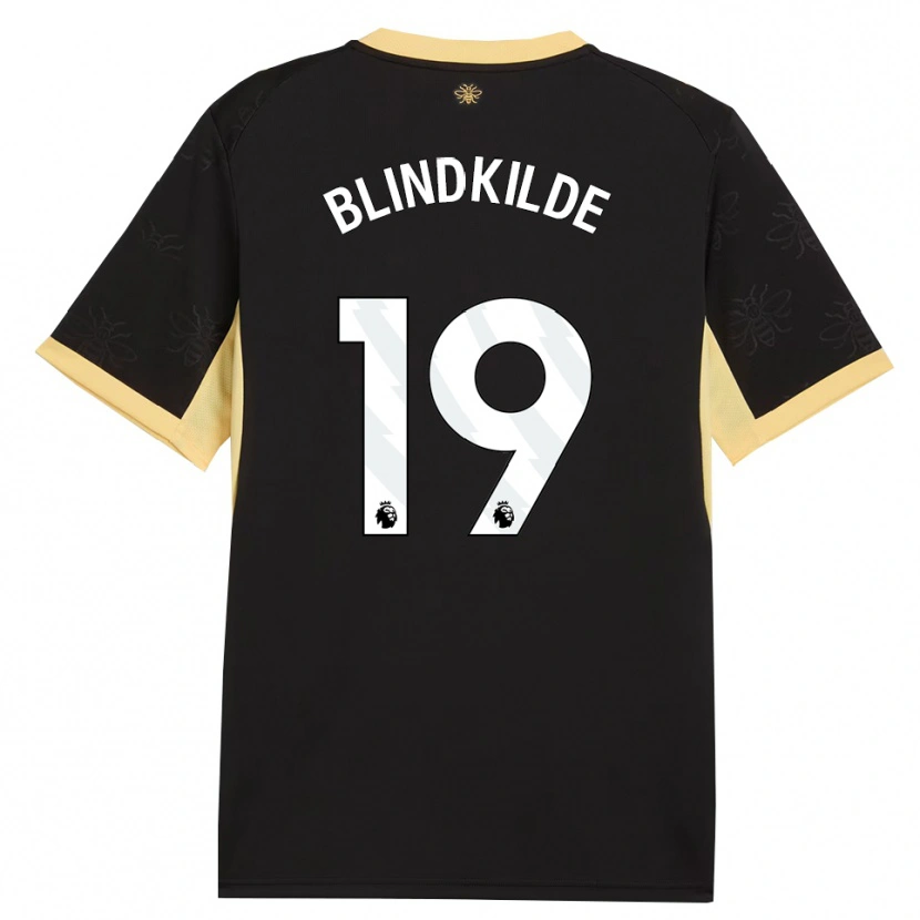 Danxen Kinder Laura Blindkilde Brown #19 Schwarz Gelb Auswärtstrikot Trikot 2026/27 T-Shirt Österreich