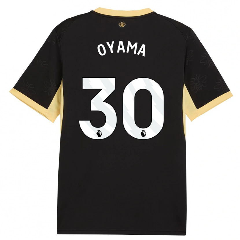 Danxen Kinder Aemu Oyama #30 Schwarz Gelb Auswärtstrikot Trikot 2026/27 T-Shirt Österreich
