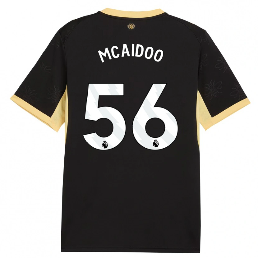 Danxen Kinder Ryan Mcaidoo #56 Schwarz Gelb Auswärtstrikot Trikot 2026/27 T-Shirt Österreich
