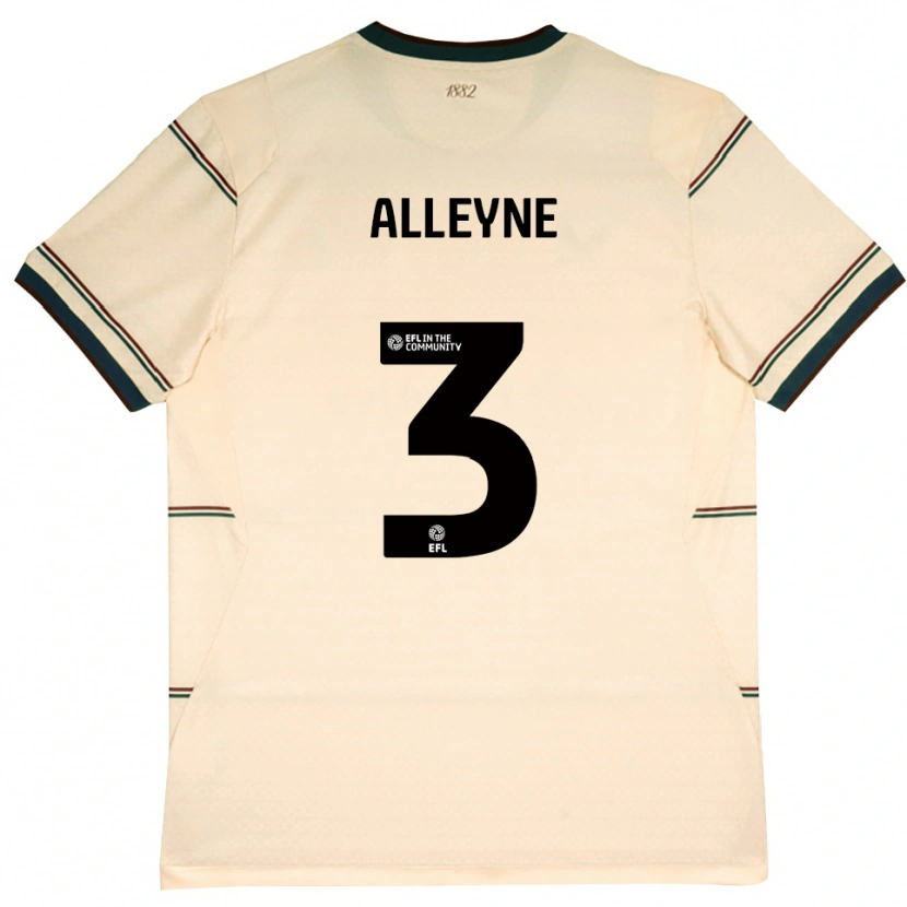Danxen Kinder Max Alleyne #3 Beige Burgund Auswärtstrikot Trikot 2026/27 T-Shirt Österreich