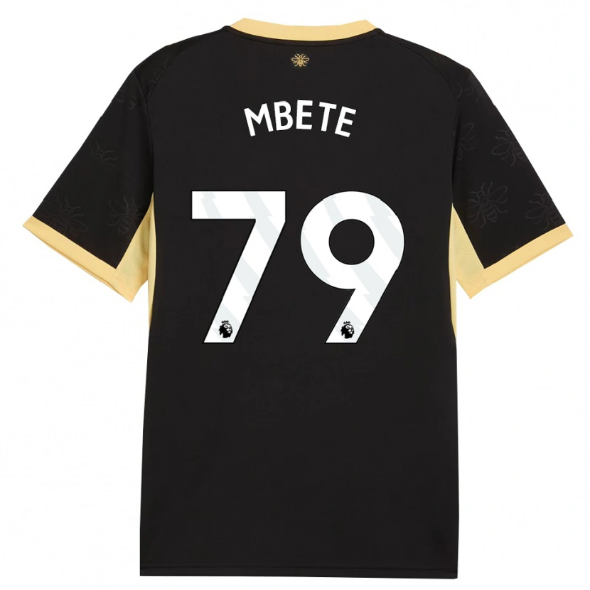 Danxen Kinder Luke Mbete #79 Schwarz Gelb Auswärtstrikot Trikot 2026/27 T-Shirt Österreich