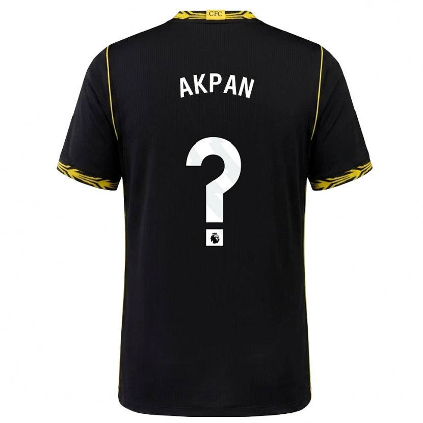 Danxen Kinder Ashanti Akpan #0 Schwarz Gelb Auswärtstrikot Trikot 2026/27 T-Shirt Österreich