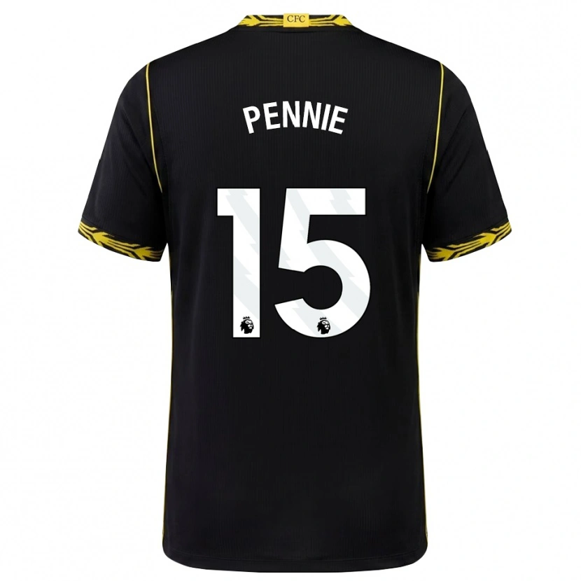Danxen Kinder Andrew Pennie #15 Schwarz Gelb Auswärtstrikot Trikot 2026/27 T-Shirt Österreich