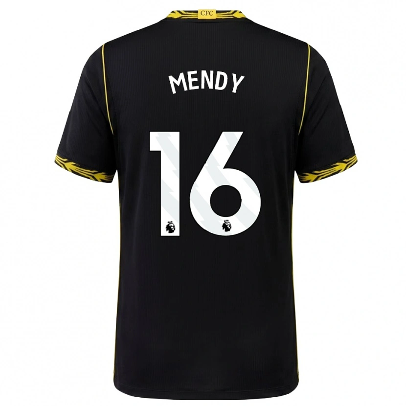 Danxen Kinder Edouard Mendy #16 Schwarz Gelb Auswärtstrikot Trikot 2026/27 T-Shirt Österreich