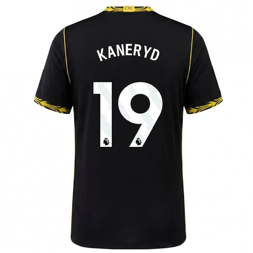 Danxen Kinder Johanna Rytting Kaneryd #19 Schwarz Gelb Auswärtstrikot Trikot 2026/27 T-Shirt Österreich