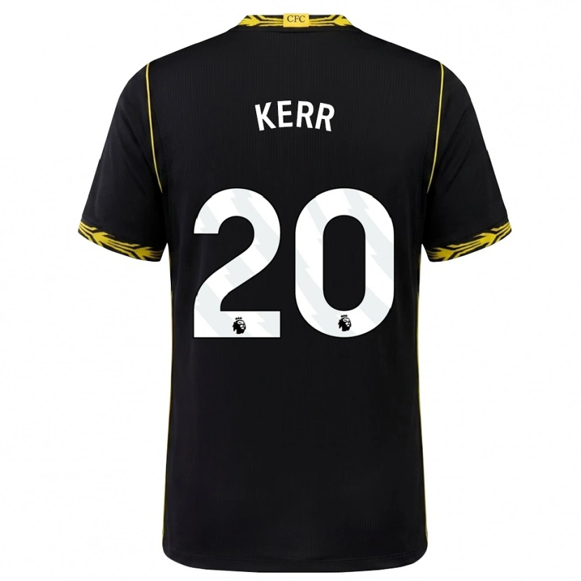 Danxen Kinder Sam Kerr #20 Schwarz Gelb Auswärtstrikot Trikot 2026/27 T-Shirt Österreich