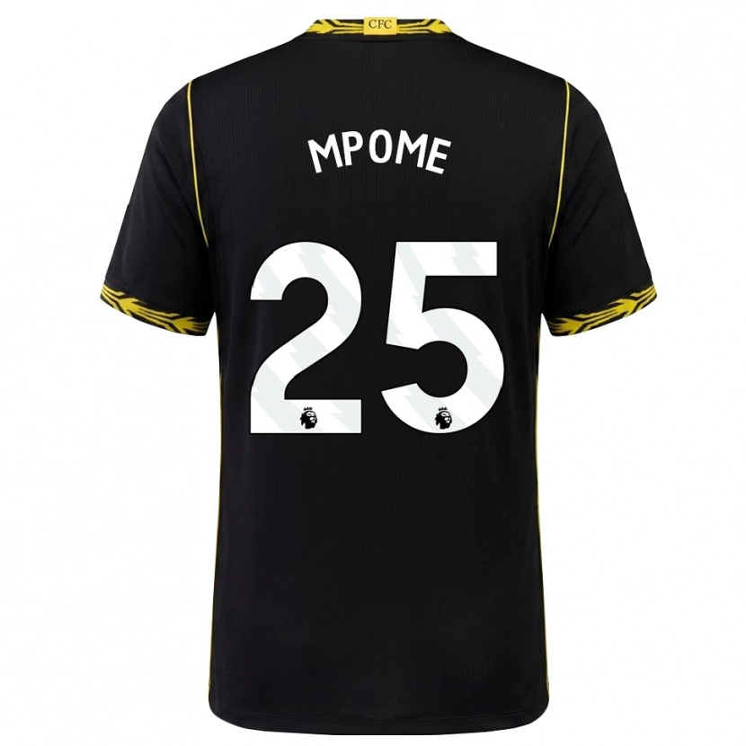 Danxen Kinder Maelys Mpome #25 Schwarz Gelb Auswärtstrikot Trikot 2026/27 T-Shirt Österreich