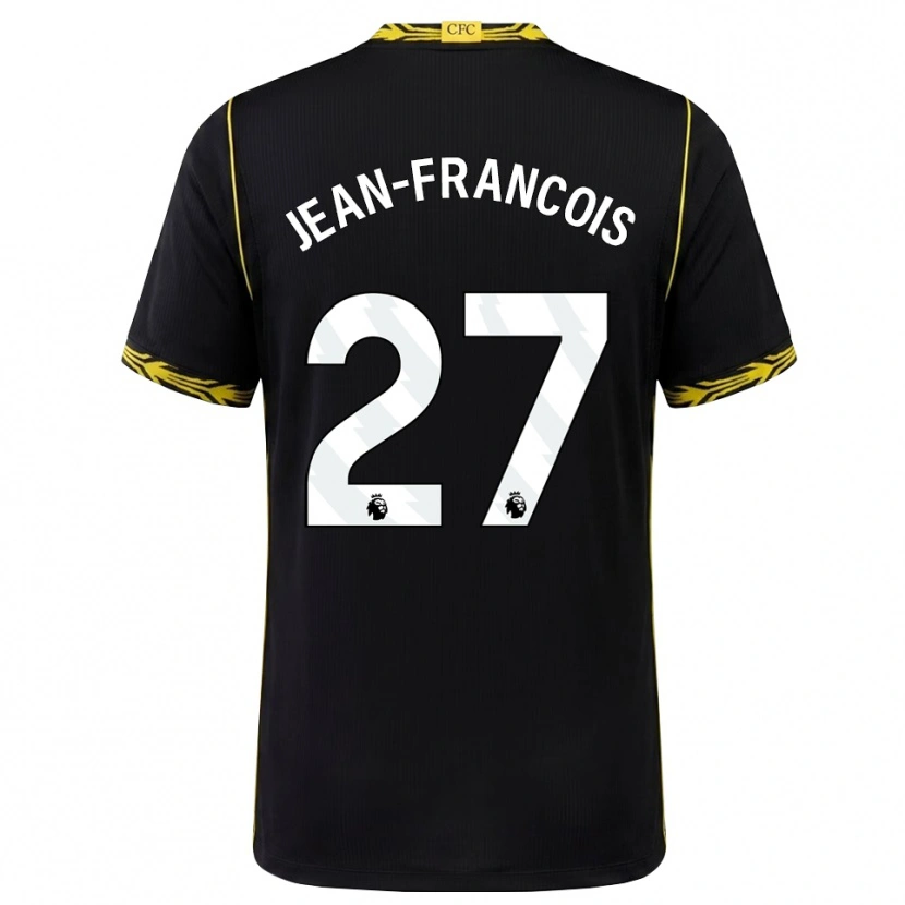 Danxen Kinder Oriane Jean-Francois #27 Schwarz Gelb Auswärtstrikot Trikot 2026/27 T-Shirt Österreich
