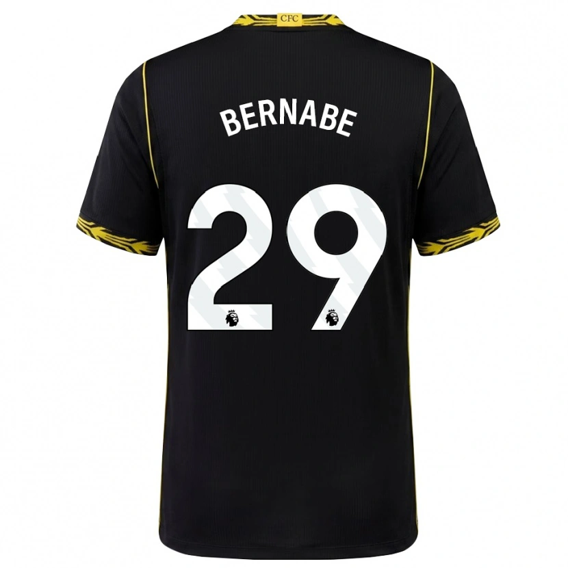 Danxen Kinder Alejandra Bernabé #29 Schwarz Gelb Auswärtstrikot Trikot 2026/27 T-Shirt Österreich